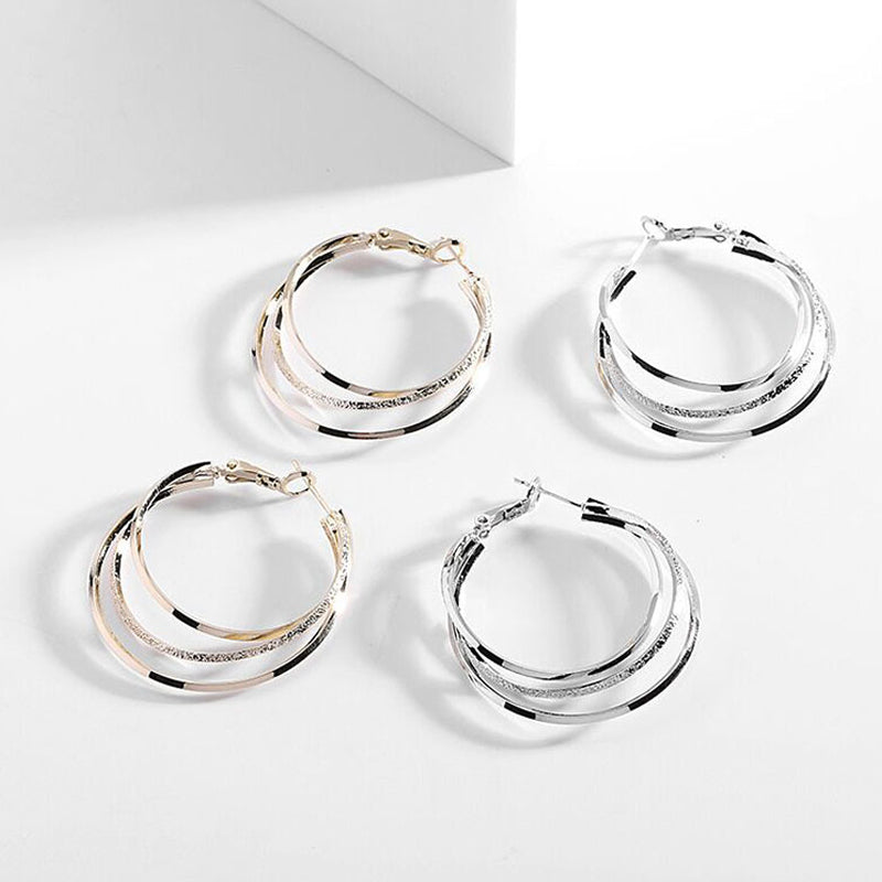 🔥Last day! 💥Special sale - Triple Ring Hoop Earrings - naotstore