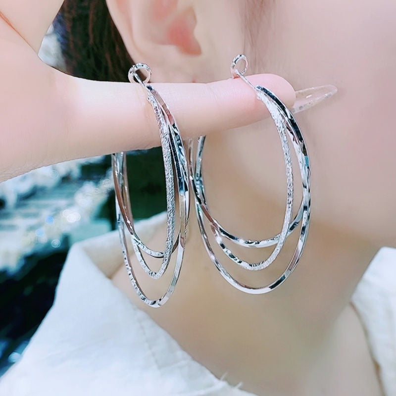 🔥Last day! 💥Special sale - Triple Ring Hoop Earrings - naotstore