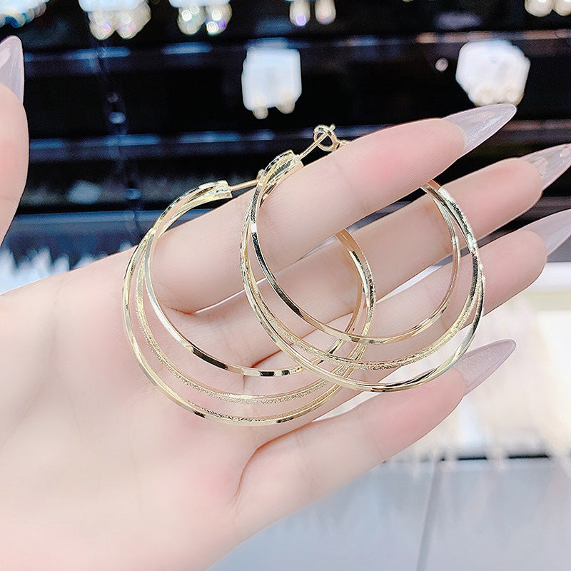 🔥Last day! 💥Special sale - Triple Ring Hoop Earrings - naotstore