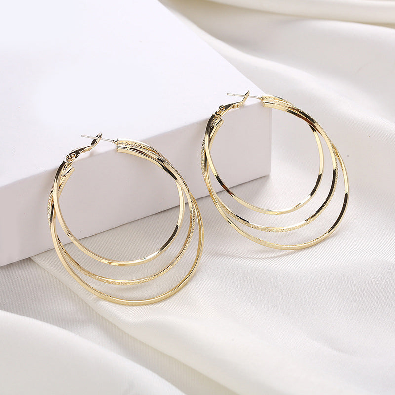 🔥Last day! 💥Special sale - Triple Ring Hoop Earrings - naotstore