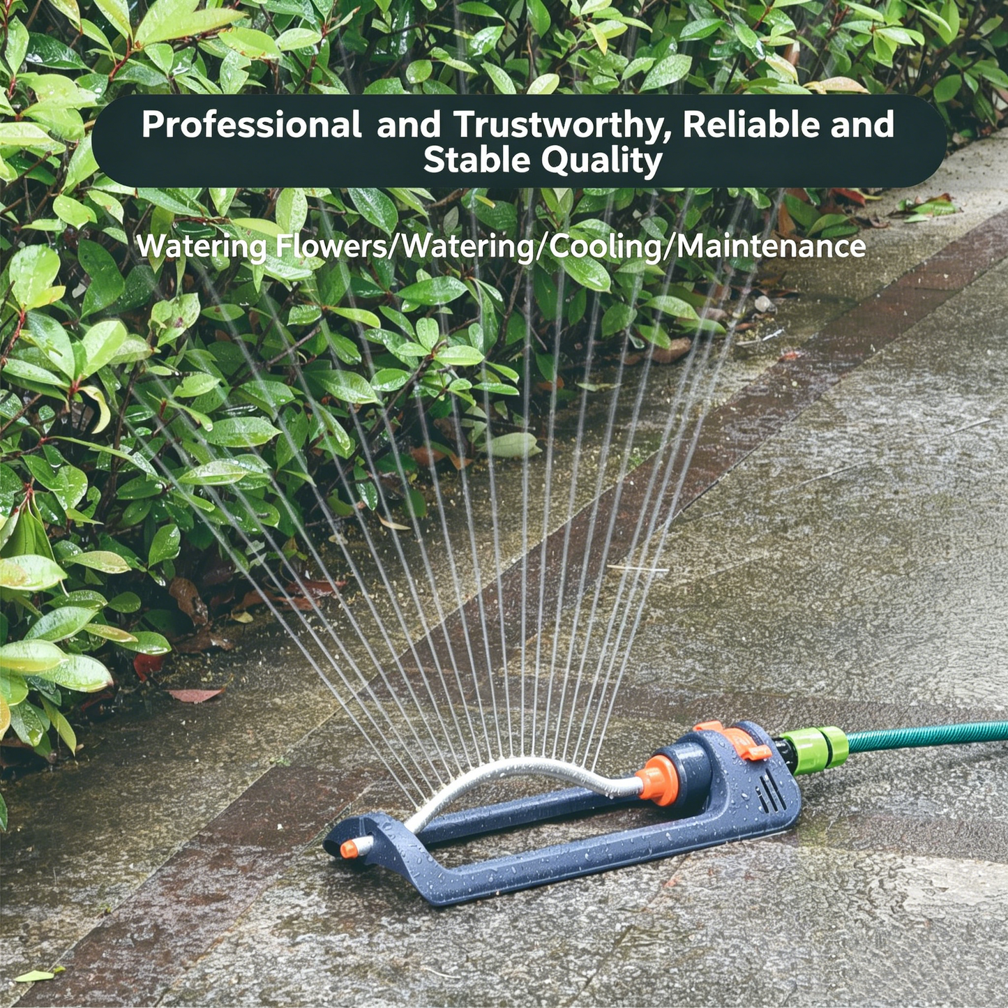 🌱19-hole quick-connect automatic rotary sprinkler