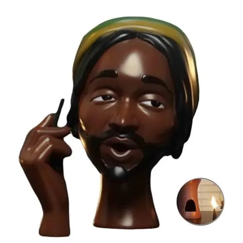 🔥Last day! 💥Special sale - Head Incense Burner Black Woman