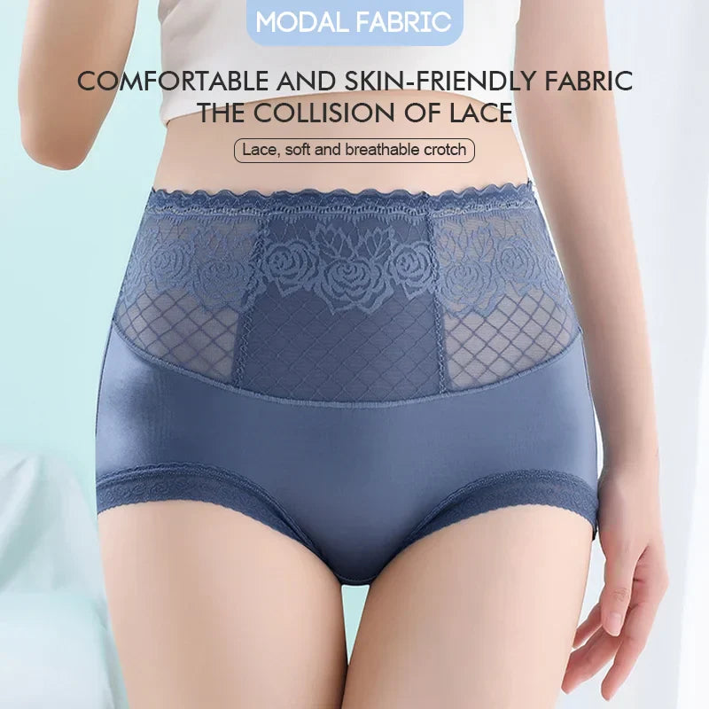 🔥Buy 1 get 2 free - High Waist Anti-Side Leakage Lace Panties - naotstore