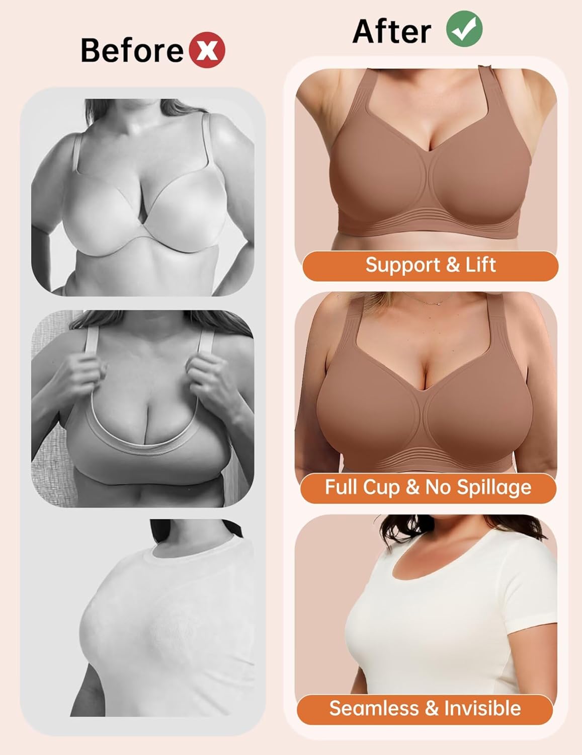 👙Plus Size Wireless Jelly Bra - Super Comfort