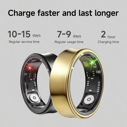 😍💥 Fashionable Energy-Saving Smart Fitness Ring, IP68 Waterproof, Smart Ring for Exercising, Unisex - naotstore