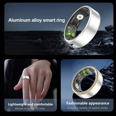 😍💥 Fashionable Energy-Saving Smart Fitness Ring, IP68 Waterproof, Smart Ring for Exercising, Unisex - naotstore