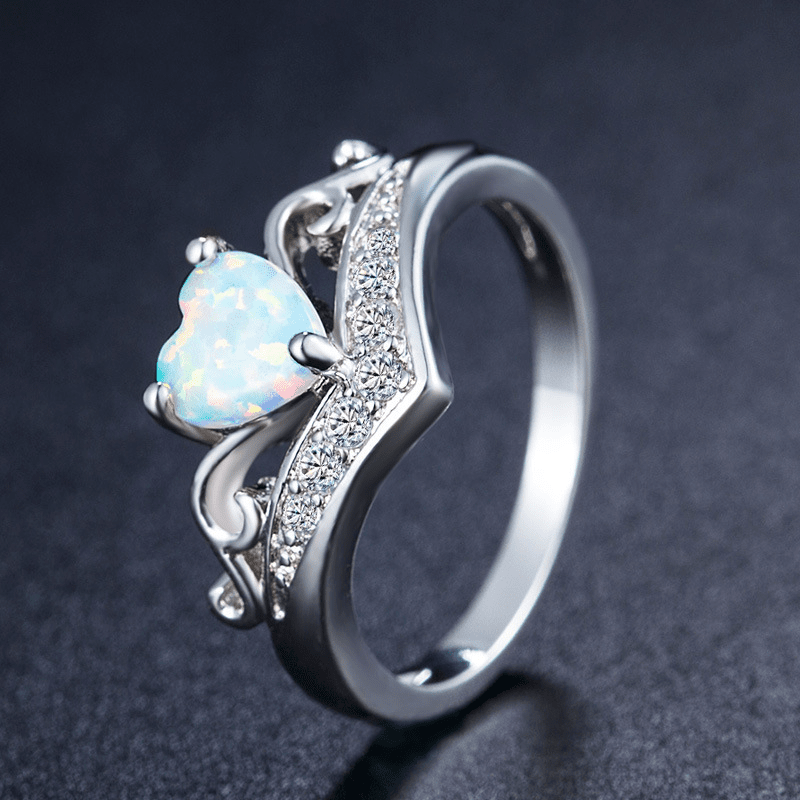 🔥Last day! 💥Special sale - Opal Heart Ring - naotstore