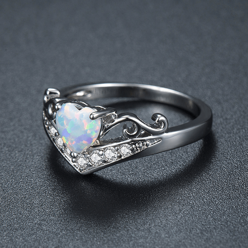 🔥Last day! 💥Special sale - Opal Heart Ring - naotstore