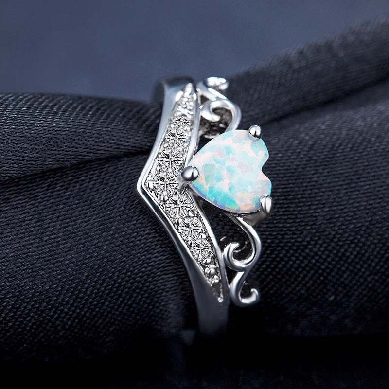 🔥Last day! 💥Special sale - Opal Heart Ring - naotstore