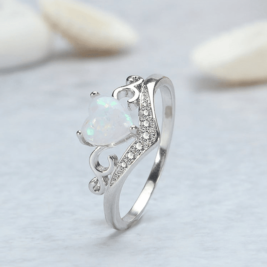 🔥Last day! 💥Special sale - Opal Heart Ring - naotstore