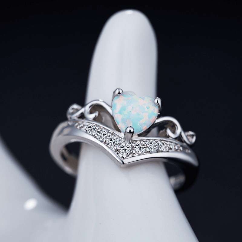 🔥Last day! 💥Special sale - Opal Heart Ring - naotstore