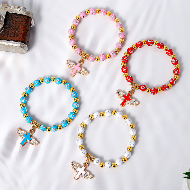 🔥Last day! 💥Special sale - Angel Wing Cross Bracelet - naotstore