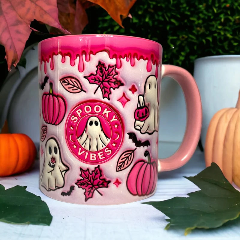 🤣Last day! 💥Special sale - Pumpkin Coffee Cup With Ghost - naotstore