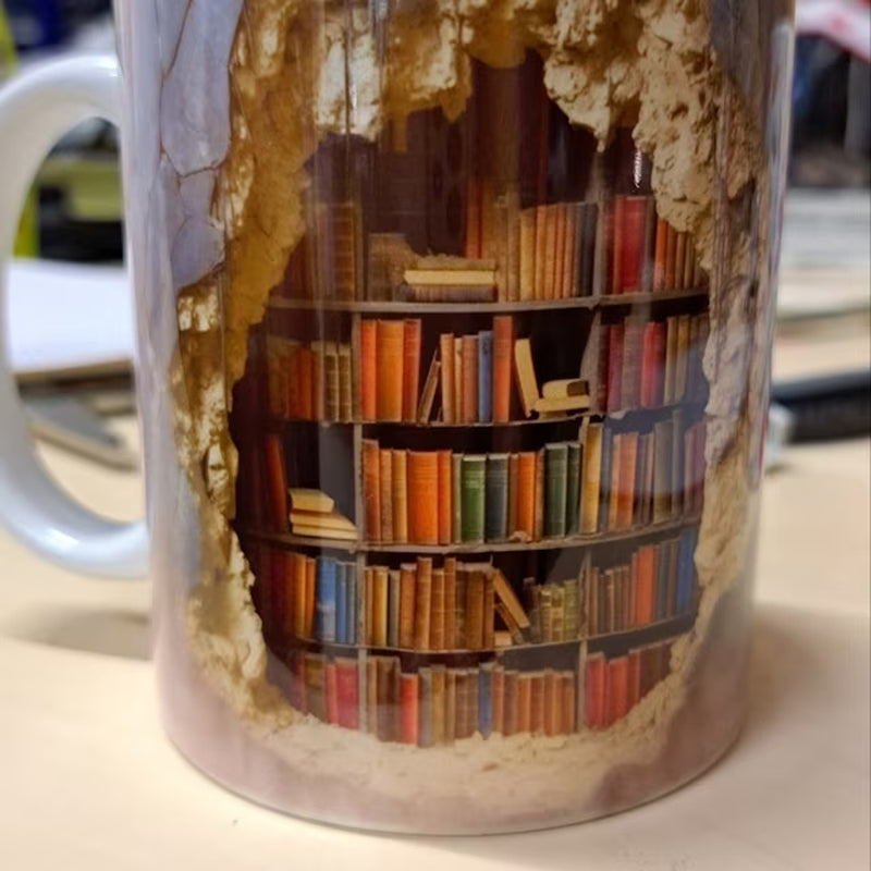 🤣Last day! 💥Special sale - 3D Bookshelf Mug - naotstore