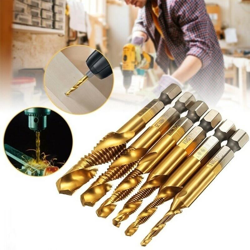 🔥Last day! 💥Special sale - 6 Piece Metric Thread Tap Drill Bits Set - naotstore