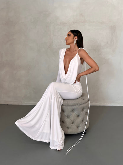 💥Hottest items this month - Women's Sexy Backless Maxi Dress Slim Dress - naotstore