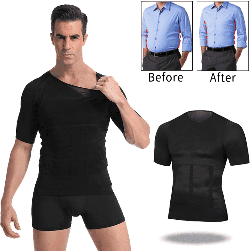 🔥Hottest items of the month - Men Body Toning Shaper T-Shirt - naotstore