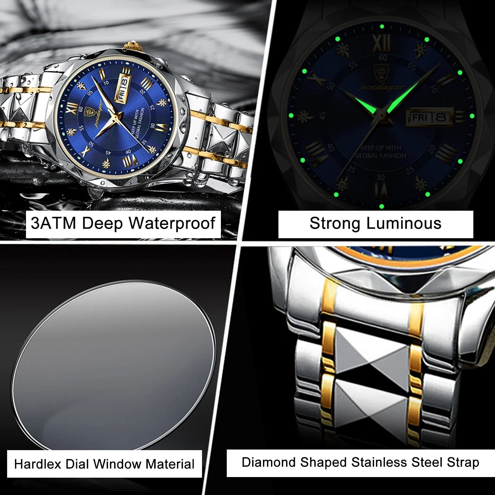 💥Popular product recommendations - Waterproof Top Brand Luxury Man Wristwatch With Luminous - naotstore