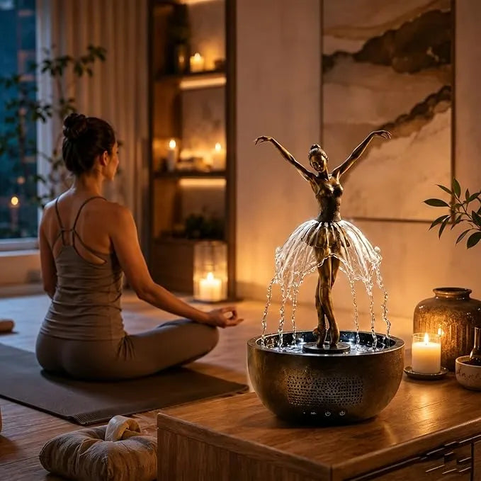 💥Hot Selling 💃🩰Elegant Ballet Dancer Desktop Fountain