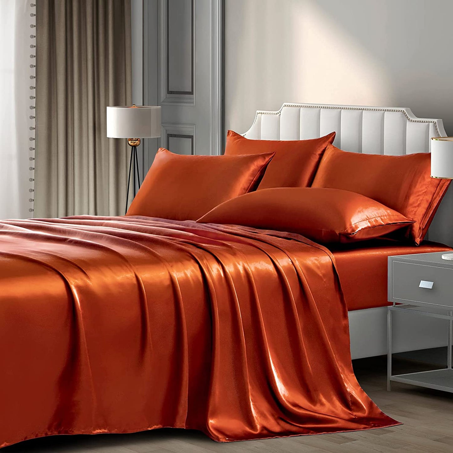 Luxury 25 momme pure mulberry silk four-piece bedding set