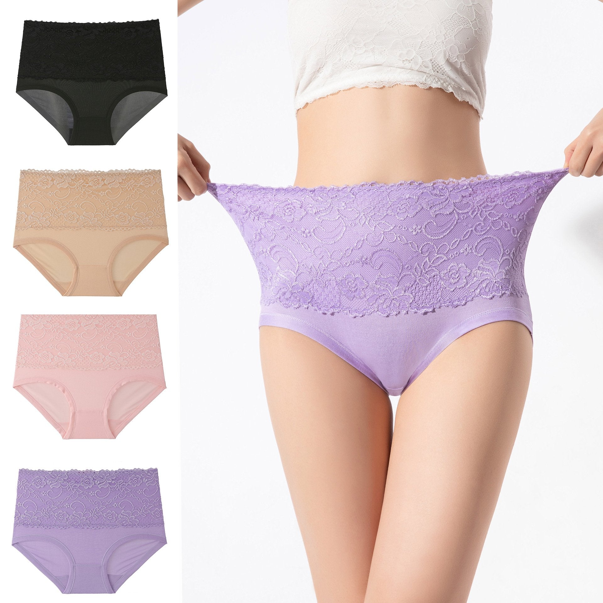 🔥 Buy 1 get 2 free💥High Elastic Lace Panties - naotstore