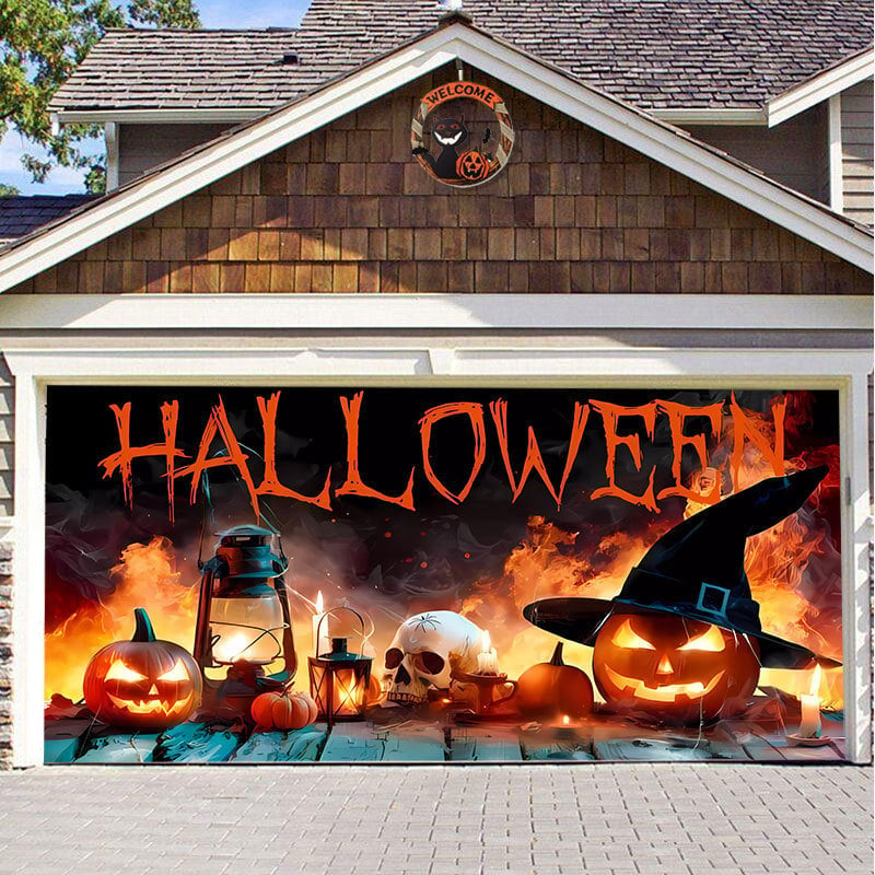 🔥Last day! 💥Special sale - Halloween Garage Door Decoration