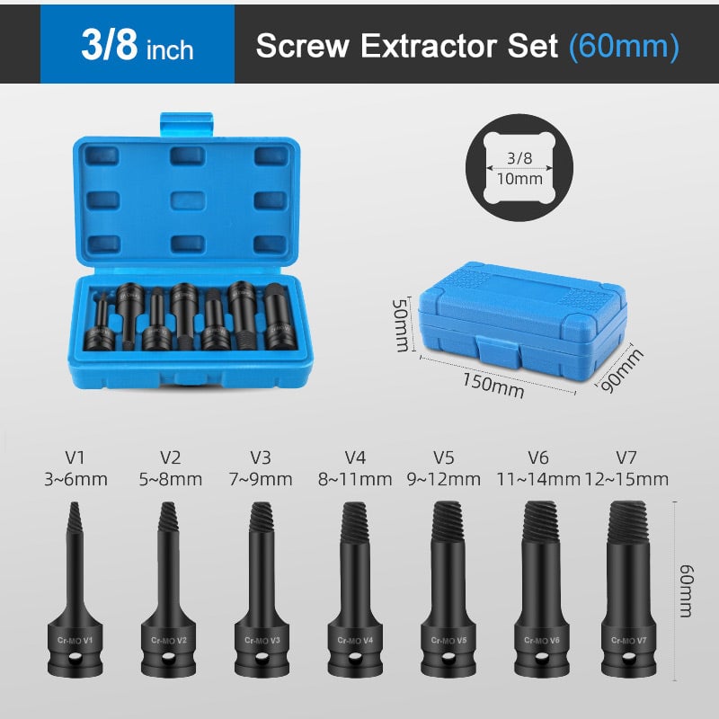 🔥Last day! 💥Special sale - Damaged Screw Extractor Set