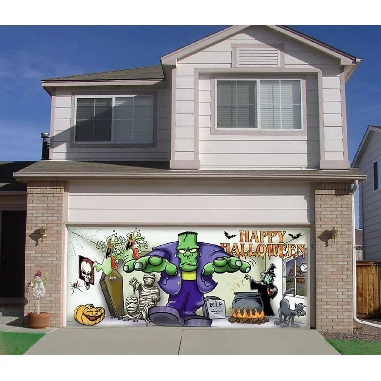 🔥Last day! 💥Special sale - Halloween Garage Door Decoration