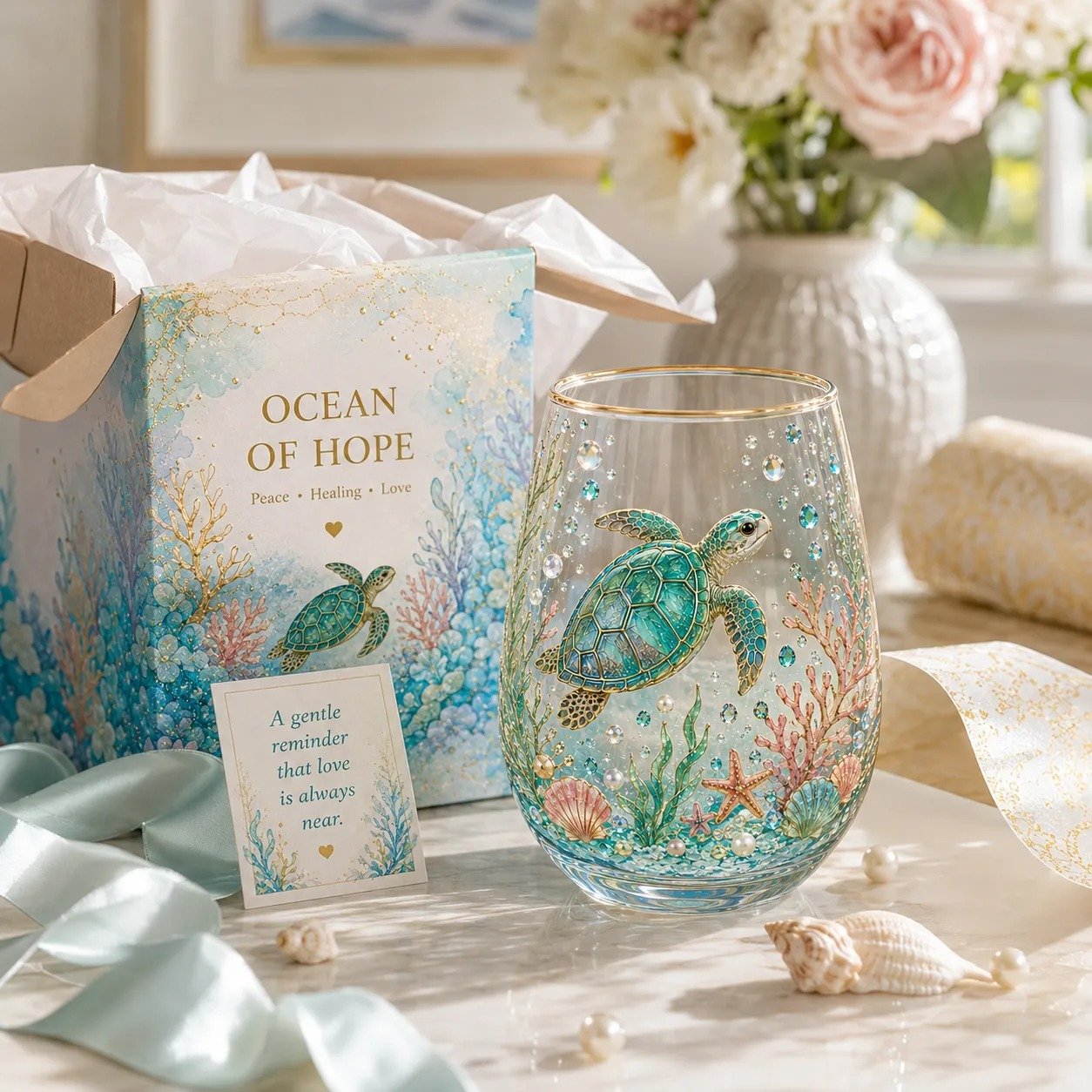 ☀️🌻Limited Edition Sunshine Garden Floral Glass