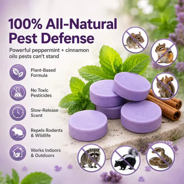 💥Limited time offer: 55% off🐀Natural scented rodent repellent tablets
