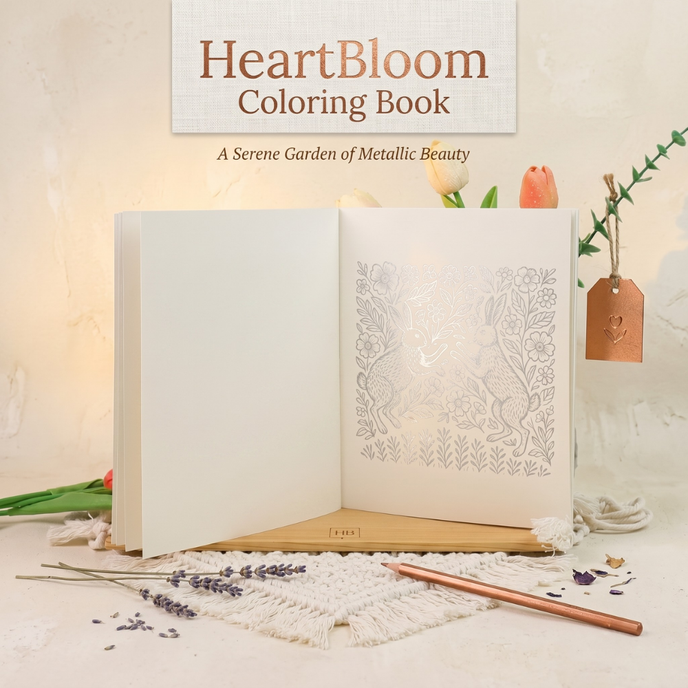 🌸🖋️Heart Blossoms Coloring Book | Helping you relax and rejuvenate