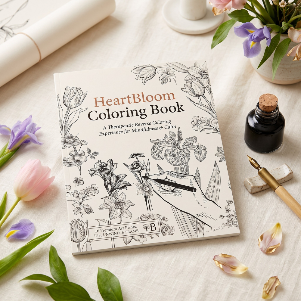 🌸🖋️Heart Blossoms Coloring Book | Helping you relax and rejuvenate