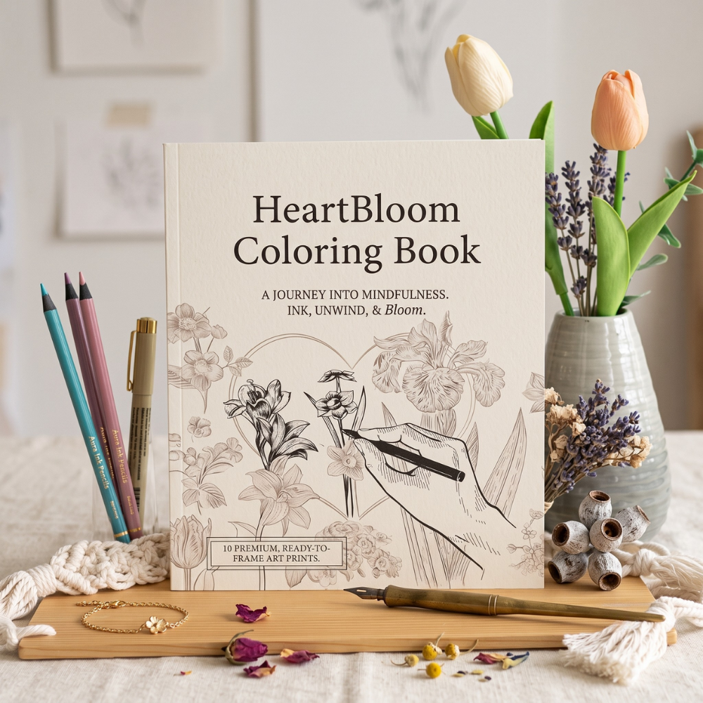 🌸🖋️Heart Blossoms Coloring Book | Helping you relax and rejuvenate