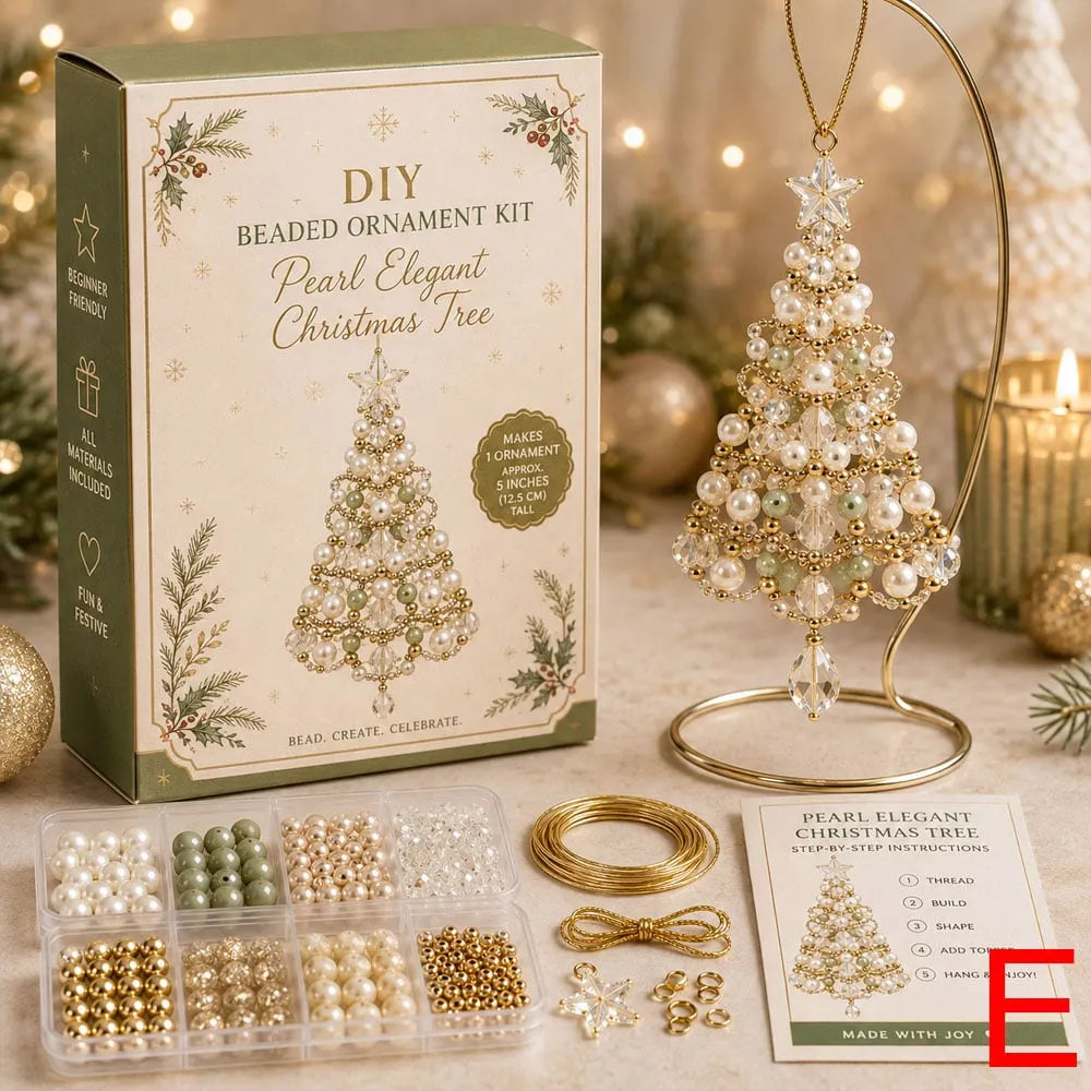 ✨🌲DIY Christmas Tree Beaded Ornament Kit｜Fun Holiday Craft