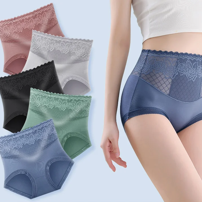 🔥Buy 1 get 2 free - High Waist Anti-Side Leakage Lace Panties - naotstore