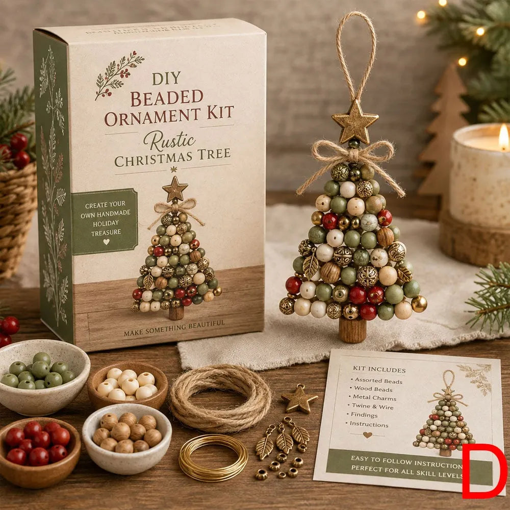 ✨🌲DIY Christmas Tree Beaded Ornament Kit｜Fun Holiday Craft