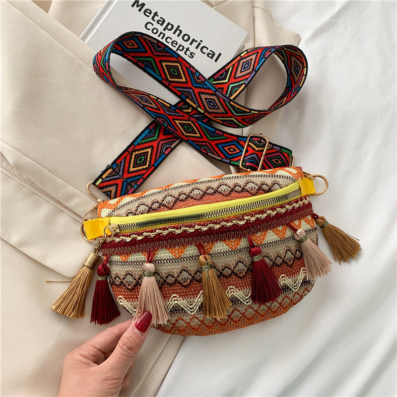 🔥Last day! 💥Special sale - Colorful Woven Waist/Shoulder Bag - naotstore