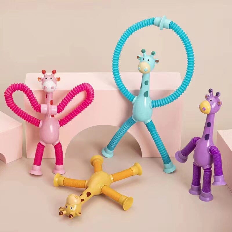 🔥Last day! 💥Special sale - Telescopic suction cup giraffe toy