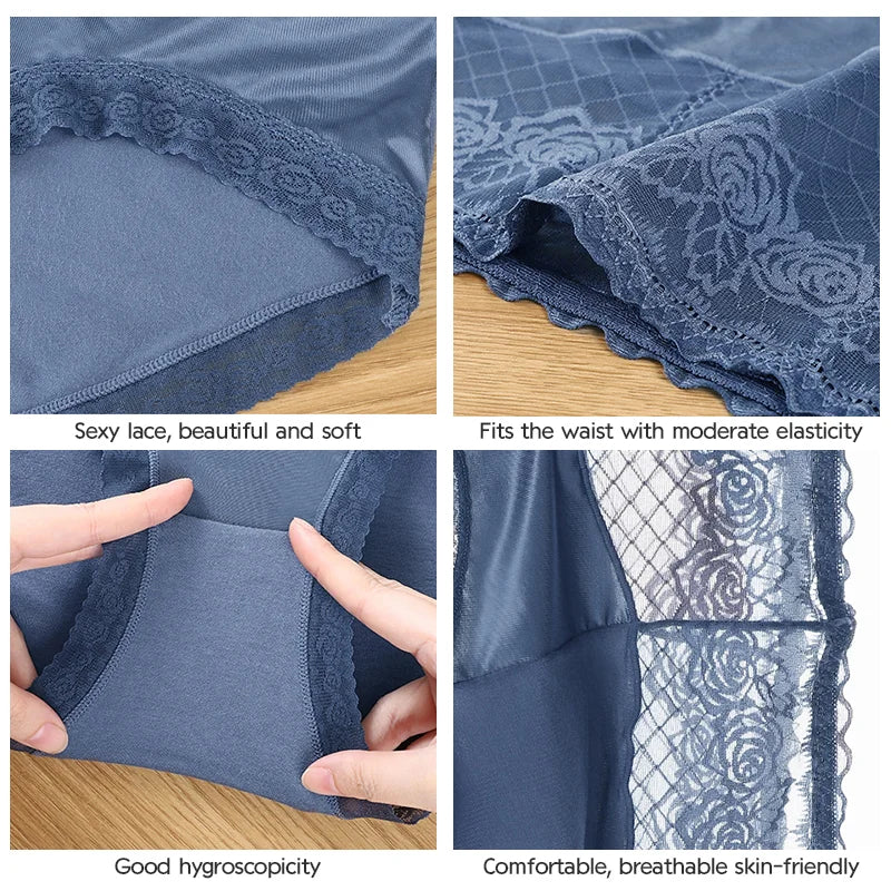 🔥Buy 1 get 2 free - High Waist Anti-Side Leakage Lace Panties - naotstore