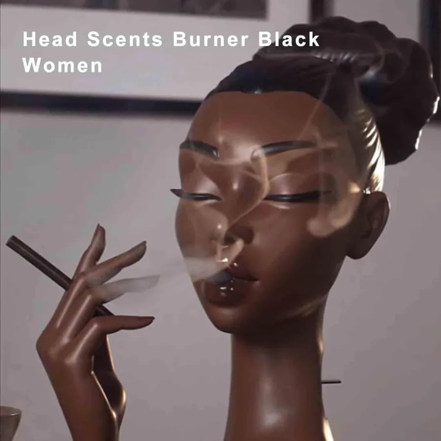 🔥Last day! 💥Special sale - Head Incense Burner Black Woman