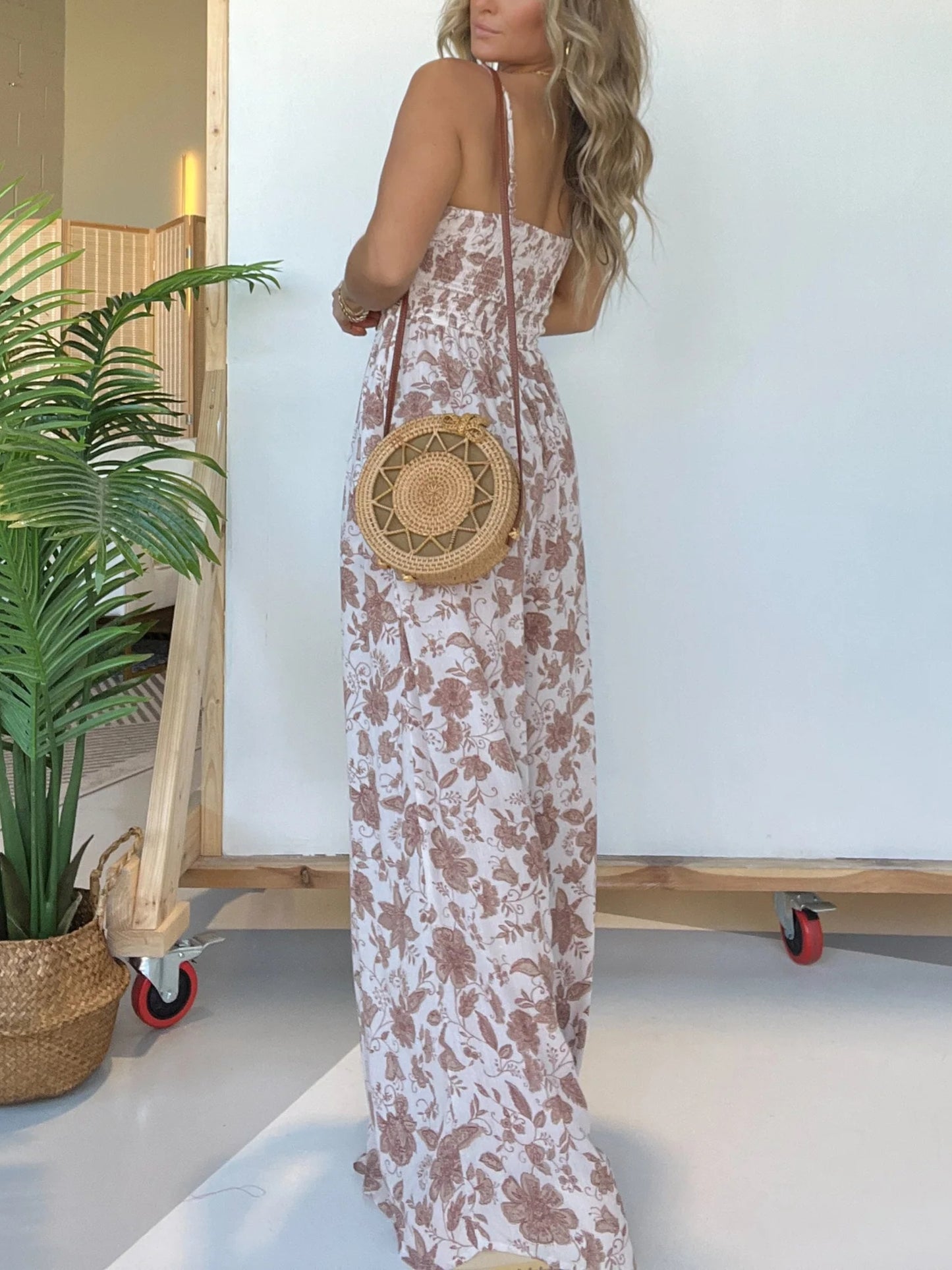 ✨This week's special price is $34.99💗Floral Suspender Wide-leg Jumpsuit