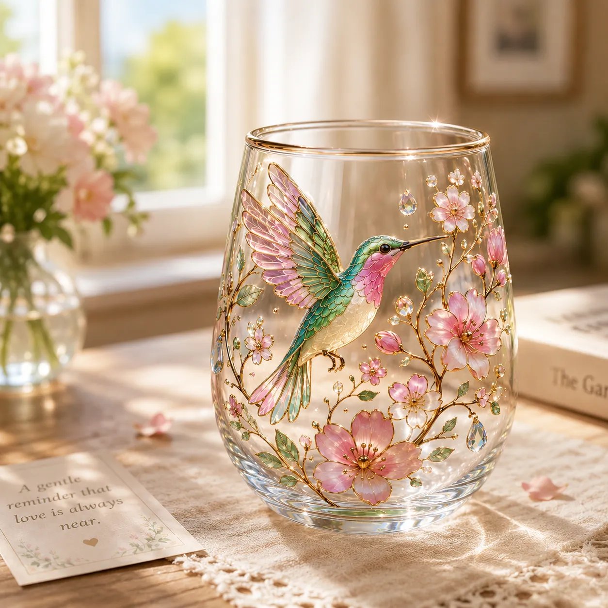 ☀️🌻Limited Edition Sunshine Garden Floral Glass