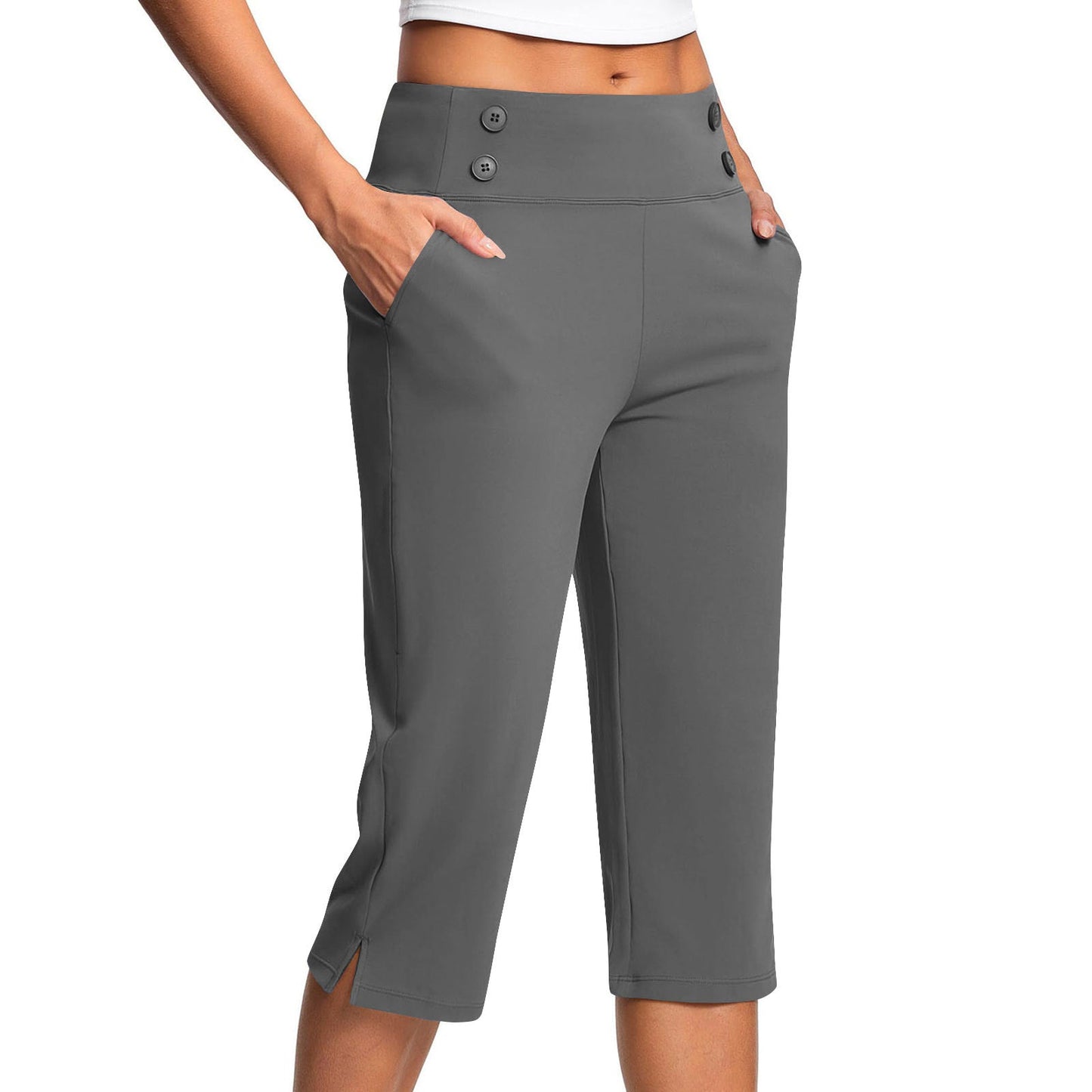 🔊Best-Selling Women High-Waisted Stretch Capri Pants for Summer