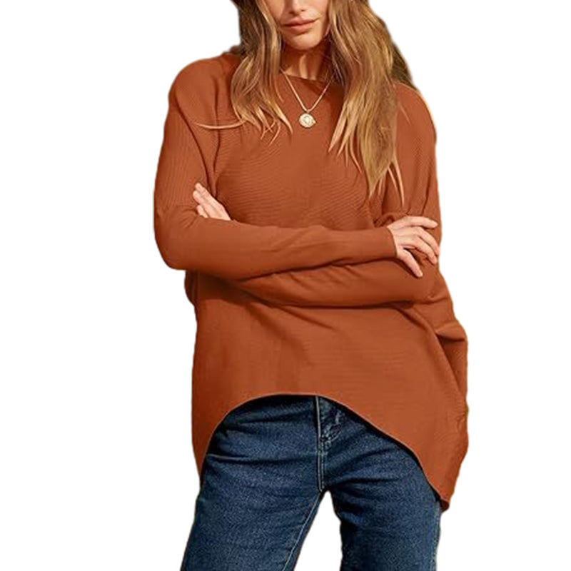 🤣Last day! 💥Special sale - Women's Irregular Oversized Dolman Sleeve Knitted Pullover - naotstore