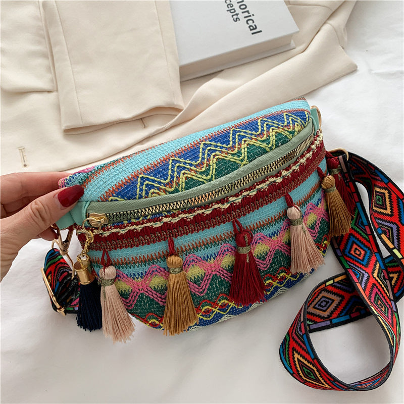 🔥Last day! 💥Special sale - Colorful Woven Waist/Shoulder Bag - naotstore