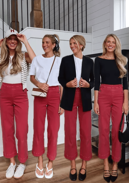 ✨This week's special price is $34.99💗Tummy Control Twill Cropped Wide Leg Pant