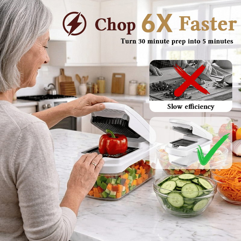 💥Big Sale🥒15-in-1 Vegetable Chopper Set