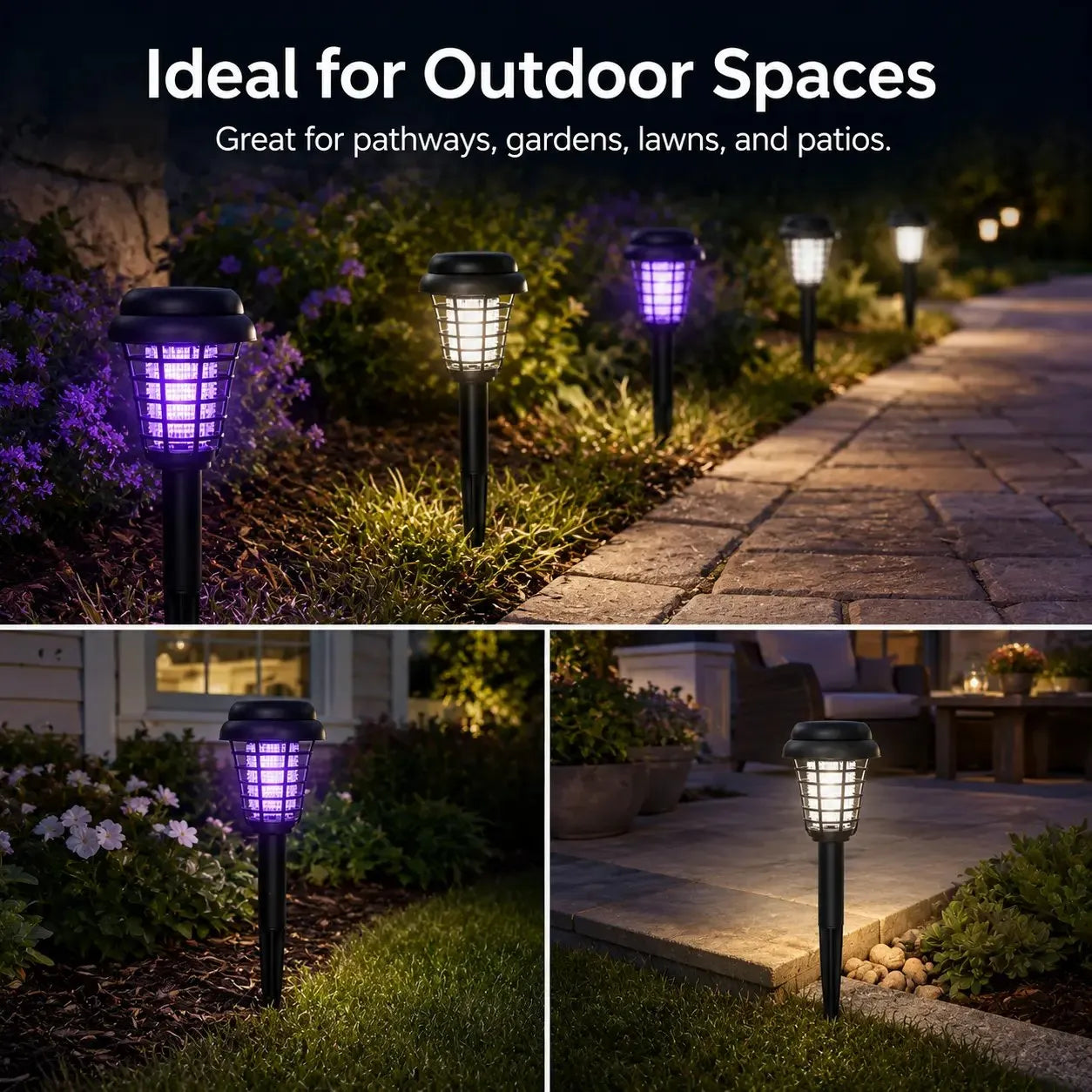 ☀️🦟Outdoor solar-powered UV mosquito killer lamp