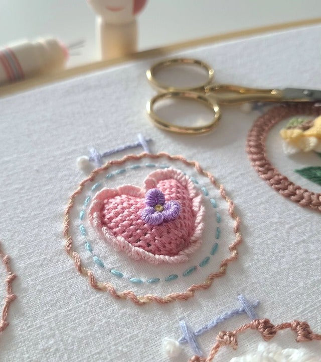 🔥Last day! 💥Special sale - Small Flower Frame Embroidery Kit