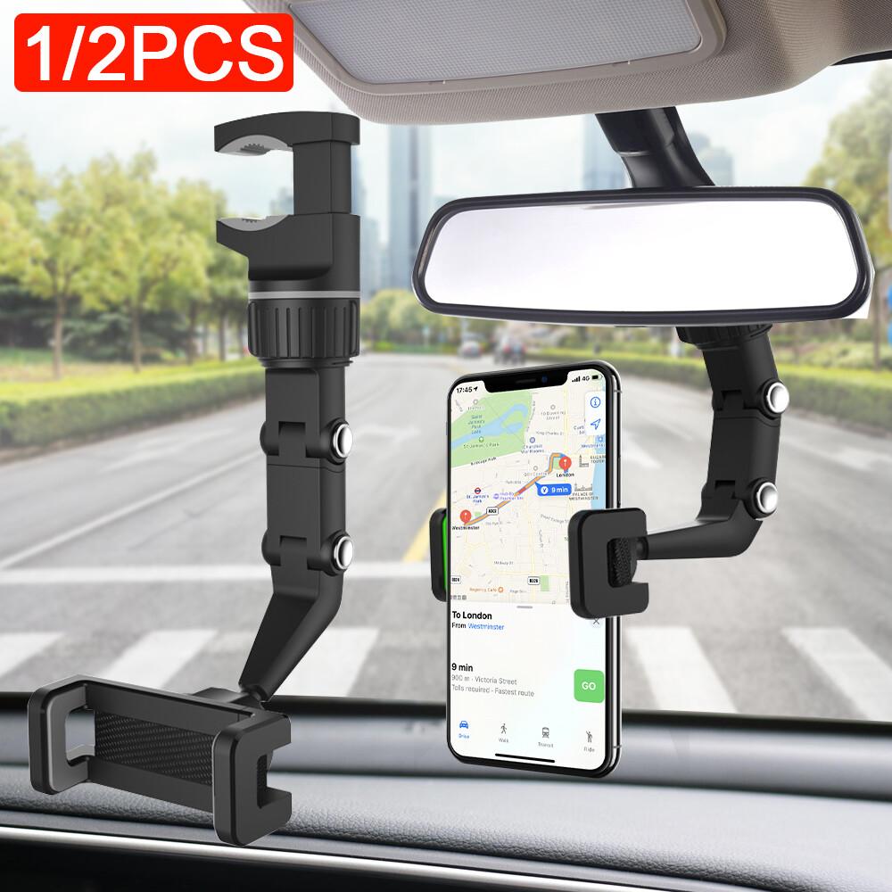 Naotstore - Multifunctional rearview mirror phone holder